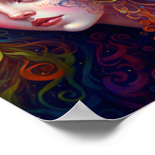 Rainbow Goddess Fantasy Art Poster (Hoek)