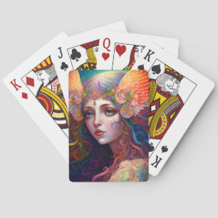 Rainbow Goddess Fantasy Art-speelkaarten Pokerkaarten