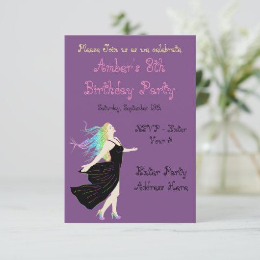 Rainbow Goddess Verjaardag Kaart (Staand voorkant)