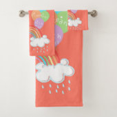 Rainbow God's convenant | Sun Dove Olive-ballonnen Bad Handdoek (Insitu)