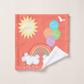 Rainbow God's convenant | Sun Dove Olive-ballonnen Bad Handdoek (Wasdoekje)