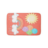 Rainbow God's convenant | Sun Dove Olive-ballonnen Badmat (Voorkant)