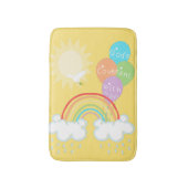 Rainbow God's convenant | Sun Dove Olive-ballonnen Badmat (Voorkant Verticaal)