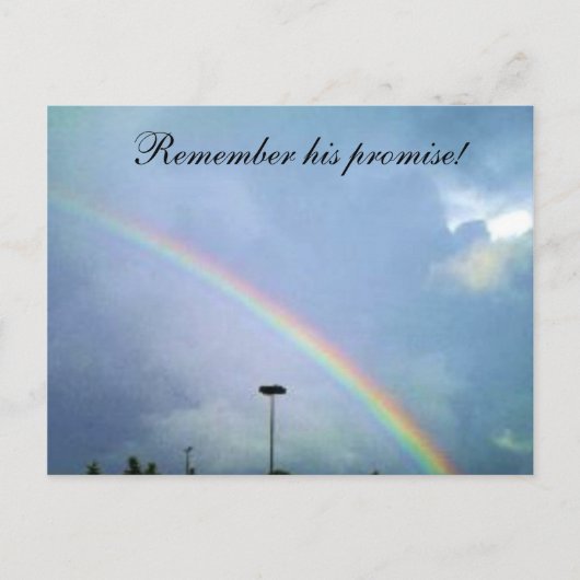 RAINBOW GODS PROMISE briefkaart (Voorkant)