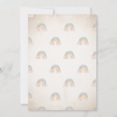Rainbow Gold Glitter Baby Sprinkle Oh Baby shower Kaart (Achterkant)
