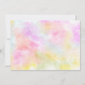 Rainbow Gold glitter pastel 3 foto's 2e verjaardag Kaart (Achterkant)