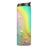 Rainbow Gold Glitter Thermische Tumbler 12oz Thermosbeker (Gedraaid links)