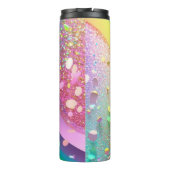 Rainbow Gold Glitter Thermische Tumbler 12oz Thermosbeker (Achterkant)