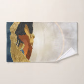 Rainbow Gold Metallic Mountain Bright Sun Landscap Bad Handdoek (Handdoek)