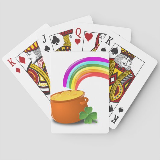 Rainbow Gold Pot Lucky Irish Sky Ierland Pokerkaarten (Achterkant)