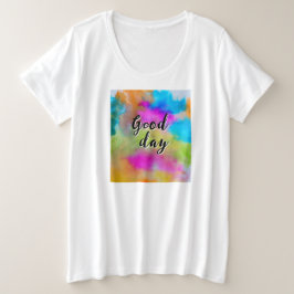 Rainbow Good Day Grote Maat T-shirt
