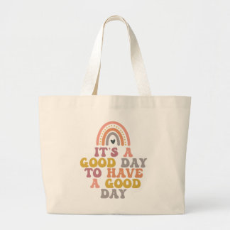 Rainbow Good Day Grote Tote Bag