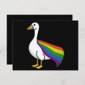 Rainbow Goose LGBTQ Pride Gay Transgender LGBTQ+ Briefkaart (Voorkant / Achterkant)