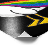 Rainbow Goose LGBTQ Pride Gay Transgender LGBTQ+ Foto Afdruk (Hoek)