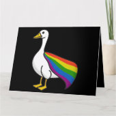 Rainbow Goose LGBTQ Pride Gay Transgender LGBTQ+ Kaart (Voorkant)