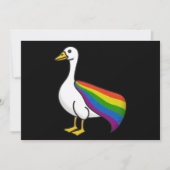 Rainbow Goose LGBTQ Pride Gay Transgender LGBTQ+ Kaart (Voorkant)