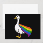Rainbow Goose LGBTQ Pride Gay Transgender LGBTQ+ Kaart (Voorkant / Achterkant)