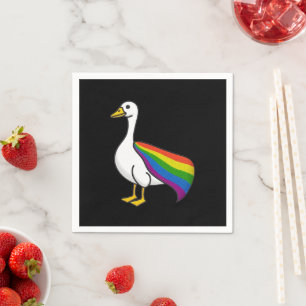 Rainbow Goose LGBTQ Pride Gay Transgender LGBTQ+ Servet