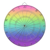 Rainbow Gradient Dartboard Dartbord (Voorkant)