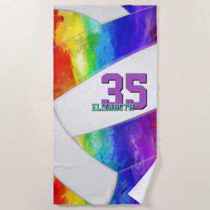 Rainbow Gradient Girls Sportief Volleybal Strandlaken