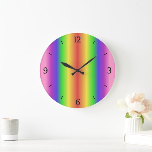 Rainbow gradient grote klok (Huis)