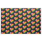 Rainbow Gradient Hearts Patroon Stof (Fat Quarter)