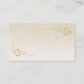 Rainbow Gradient Hummingbird Ivory Glitter Visitekaartje (Achterkant)