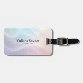 Rainbow Gradient Invitation | Elegant Pastel Spark Bagagelabel