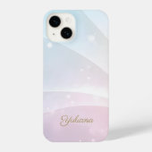 Rainbow Gradient Invitation | Elegant Pastel Spark iPhone Hoesje (Achterkant)