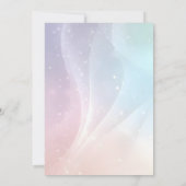 Rainbow Gradient Invitation | Elegant Pastel Spark Kaart (Achterkant)