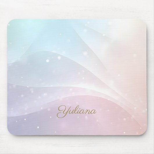 Rainbow Gradient Invitation | Elegant Pastel Spark Muismat (Voorkant)