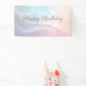 Rainbow Gradient Invitation | Elegant Pastel Spark Spandoek (Insitu)