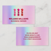 Rainbow Gradient | Nagellak Pour Visitekaartje (Voorkant / Achterkant)