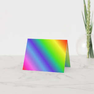 Rainbow Gradient Note-Kaart Kaart