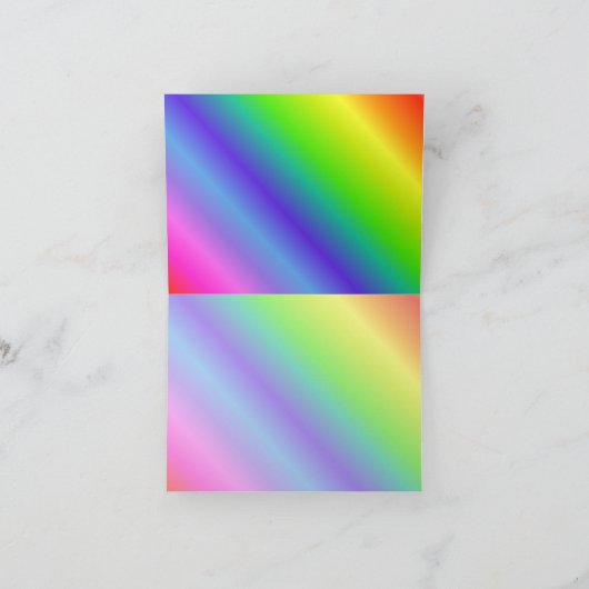 Rainbow Gradient Note-Kaart Kaart (Binnen)