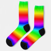 Rainbow Gradient Pattern Sokken (Links)