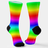 Rainbow Gradient Pattern Sokken (Gebogen)