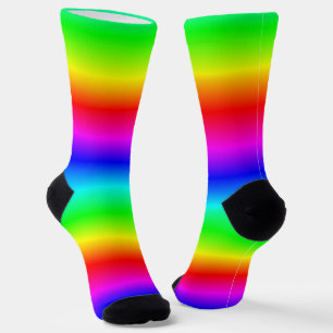 Rainbow Gradient Pattern Sokken