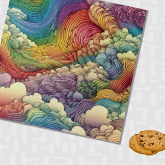Rainbow Gradient Ripples Legpuzzel