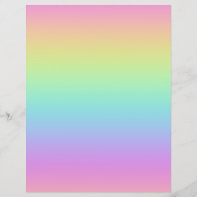 Rainbow Gradient Scrapbook Paper (Achterkant)