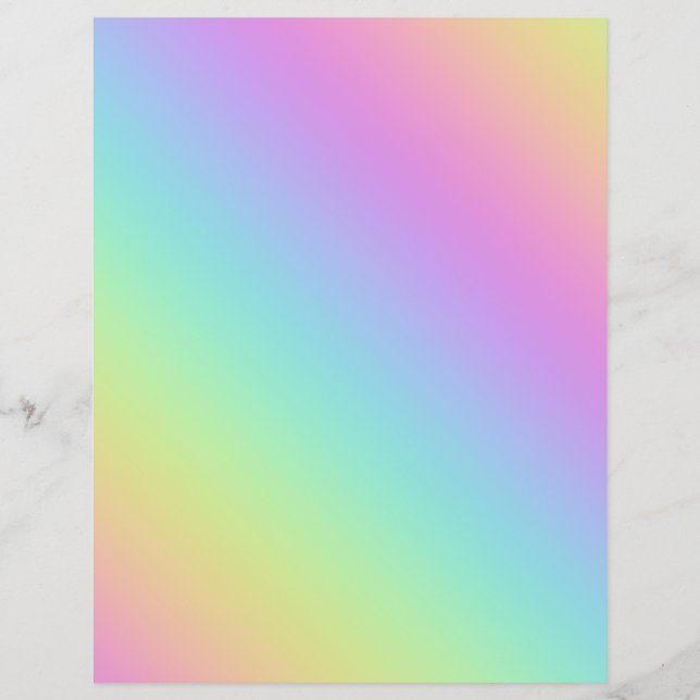 Rainbow Gradient Scrapbook Paper (Achterkant)