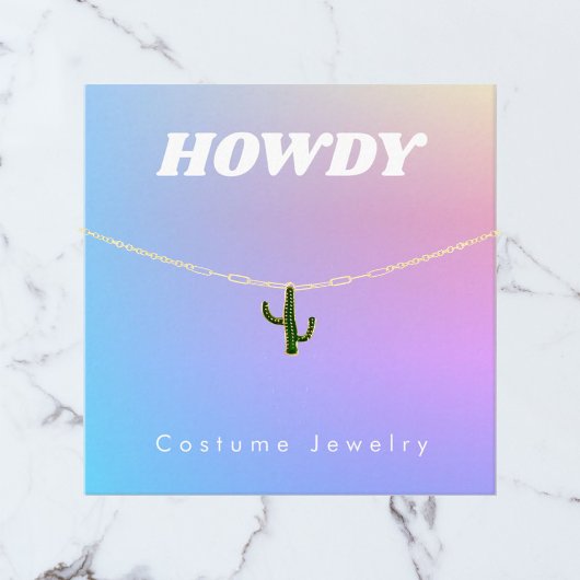 Rainbow Gradient Sieraden Display Kaart