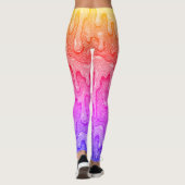 Rainbow Gradient Slime Drip Leggings (Achterkant)