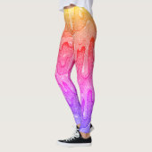 Rainbow Gradient Slime Drip Leggings (Links)