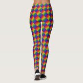 Rainbow Gradient Striped Pattern Leggings (Achterkant)