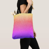 Rainbow Gradient Textured Look Modern Tote Bag (Dichtbij)