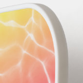 Rainbow Gradient Zwembad Foto Chique Monogram Pickleball Paddle (Links Detail)