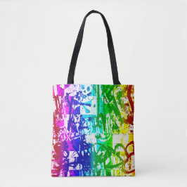 Rainbow Graffiti-Canvas tas
