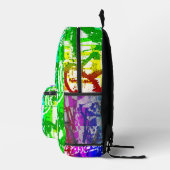 Rainbow Graffiti School Bag Bedrukte Rugzak (Rechts)
