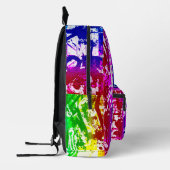 Rainbow Graffiti School Bag Bedrukte Rugzak (Links)